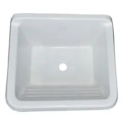 GENERICO - Lavadero Fibra de Vidrio Amazonas 45x40x26cm Blanco