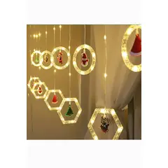 GENERICO - Luces elegantes hanger navideñas con control remoto