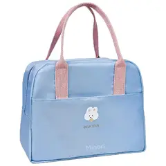 MINARI - Lonchera Térmica de Alimentos y Bebidas Fiambrera Celeste V2