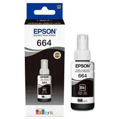 EPSON - Tinta T664120 Negro Para L210-l220-l355-l365-l555