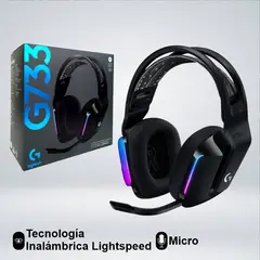 LOGITECH - AUDIFONO GAMER G733 RGB LGHTSPEED WIRELESS SONIDO 7.1 BLUE VOICE