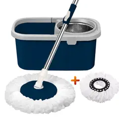 GENERICO - Balde Escurridor Trapeador Giratorio Automático AZ