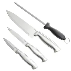 OSTER - Juego de Cuchillos 4Pzs BALDWYN Acero Inoxidable 9160504 Acero