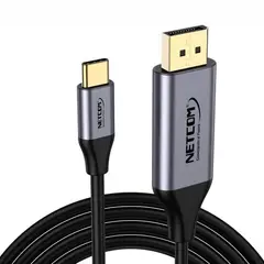 NETCOM - Cable Usb 3.1 C Tipo C a Displayport Pvc Macho 1.8 Metros 4k