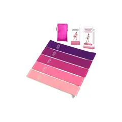 BODY FLEX - Bandas Elásticas Ligas Resistencia Ejercicio Rosadas