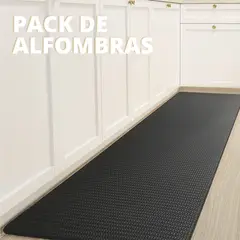 AURELA - Pack de Alfombras en color Negro