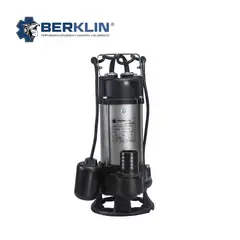 BERKLIN - BOMBA SUMERGIBLE DE 1.5 HP PARA AGUA SUCIA