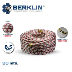BERKLIN - ROLLO DE MANGUERA DE 30 METROS