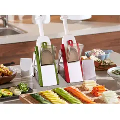 AURELA - SafeSlicer™ - Cortador Ajustable de Verduras Seguro