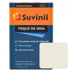 SUVINIL - PINTURA LÁTEX ACRÍLICO TOQUE DE SEDA HIELO LATA 18L
