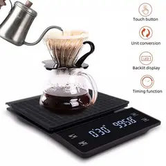 OEM - Balanza Digital Profesional Con Temporizador 3kg-0.1g Café Cocina