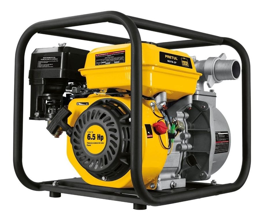 Motobomba 2" x 2" 6 1/2 HP Pretul