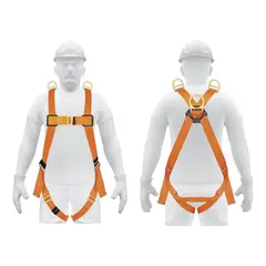 Truper - Arnés de cuerpo completo con 3 anillos, ANSI Truper
