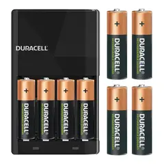 DURACELL - Kit Cargador con 8 pilas AA 2500 Recargable