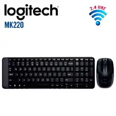 LOGITECH - Kit Teclado Mouse MK220 Wireless USB SP Black