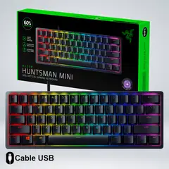RAZER - TECLADO GAMER HUNTSMAN MINI OPTO MECHANICAL USB-C SWITCH PURPLE SP