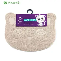 GENERICO - Cute Cat Alfombra Beige - Gato