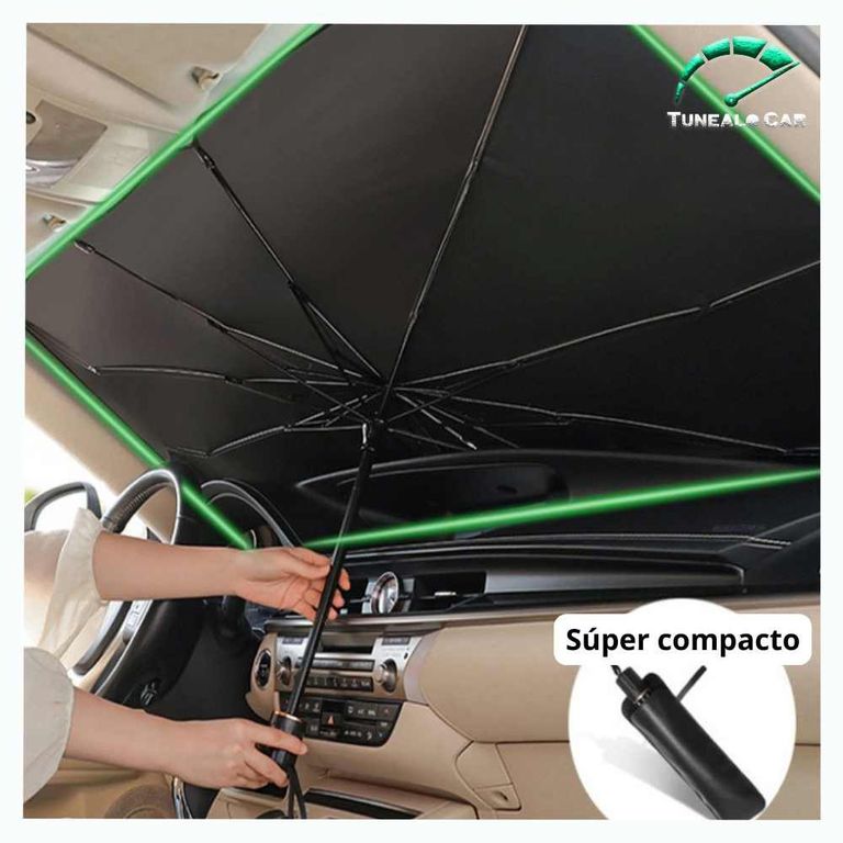 Tapasol plegable portátil - Negro