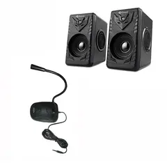 pctronix - Combo microfono  parlantes - para tu pc o laptop