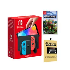NINTENDO - Consola Switch Oled Neon Minecraft Mica