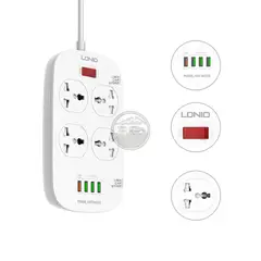 LDNIO - Extensión Tomacorriente Enchufe Universal 4USB