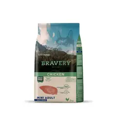 BRAVERY - Alimento para Perros Raza Pequeña Adulto Pollo 2Kg