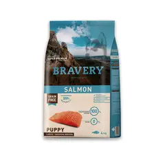BRAVERY - Alimento para Perros Raza Grande Puppy Salmón 4Kg