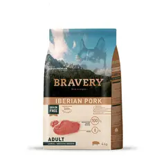 BRAVERY - Alimento Perros Grandes Adulto Cerdo Ibérico 4Kg