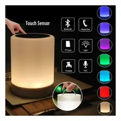 SEISA - Mini Parlante Bluetooth Touch Lámpara con Control de Color Táctil RGB
