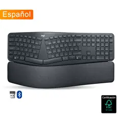 LOGITECH - Teclado Ergonomico K860 Inalambrico y Bluetooth - Negro