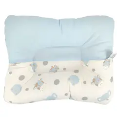 BABY MERINOS - Almohada Bebe anti-cabeza plana - Cabecitas - Celeste