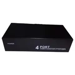 AMERICAN NET - Amp de señal Splitter Audio/video RCA - 1 Entrada AV A 4 Salidas