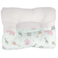 BABY MERINOS - Almohada Bebe anti-cabeza plana - Safari - Rosado