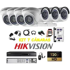 HIKVISION - Kit 7 Cámaras Seguridad HD 1tb