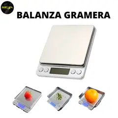 GENERICO - Portatil Balanza Gramera 0.1g a 2000g 2 kg Digital Joyeria Joya Portatil