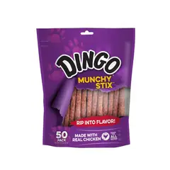DINGO - Snack para Perros Dingo Munchy Stix de Pollo x50 und