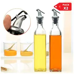 INSPIRA MARKET - Dispensador de aceite vinagre 500 ml Pack x 2