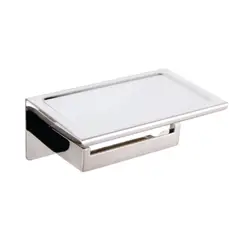 GENERICO - Portapapel higienico con soporte multiuso de acero inoxidable 304
