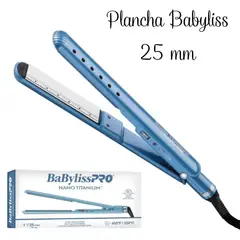 Babyliss Pro - Plancha  Babyliss Pro Nano Titanium Wet Dry Placa Brillante 25mm