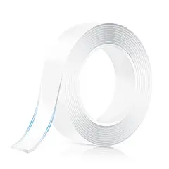 INSPIRA MARKET - Cinta Mágica Doble Contacto Transparente 2 Metros