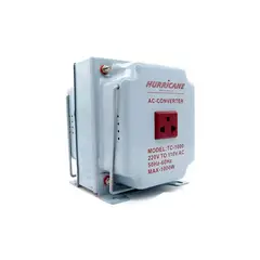 HURRICANE - Transformador Voltaje 220v A 110v (1000w) 1000 Watts TC-1000