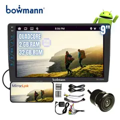 BOWMANN - Autoradio Android Pantalla HD 9 Wifi GPS BT Mirrorlink 2+32GB