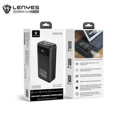 LENYES - Powerbank Px591 Pro Potencia 65W Bateria 50000mAh Luces Led