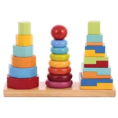 GENERICO - Torre Didáctica con tres niveles de encaje
