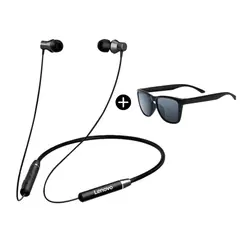 LENOVO - AUDIFONOS BLUETOOTH HE05 Negro Lentes de sol