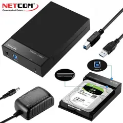 NETCOM - Case Disco Duro USB 3.0 Sata 2.5 " 3.5" SSD HDD