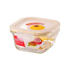 LOCK AND LOCK - Taper LocknLock Cuadrado Refractario 300ml Ovenglass