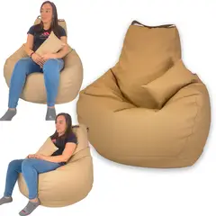 GENERICO - Puff jumbo mundo puff beige