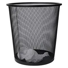 INSPIRA - Tacho de Basura Papelera para Oficina Negro