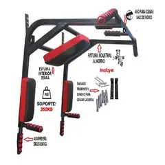 SPORT RICHMAR - Barra multifuncional dominada+aros para colgar saco de boxeo